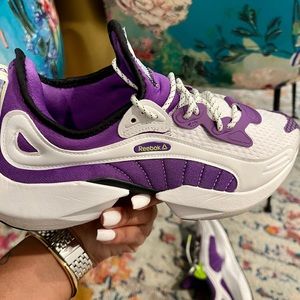 Reebok Women's Sole Fury Cross Trainer, Purple/White/neon Lime, 8.5 M US